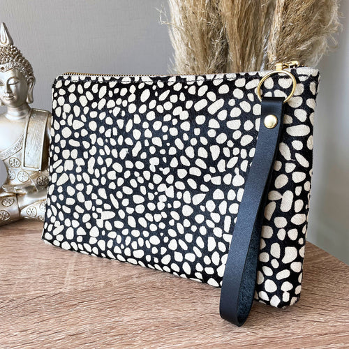 CLUTCH DE MANO - APPALOOSA BLANCO / NEGRO