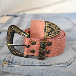 CINTURÓN VINTAGE - ROSADO FOLIA