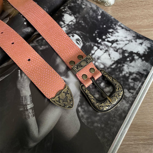CINTURÓN VINTAGE - ROSADO FOLIA