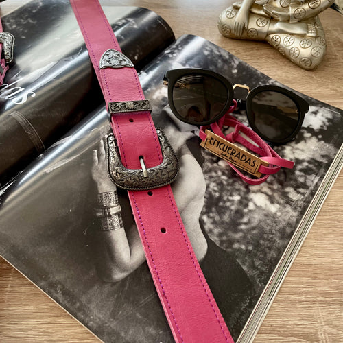CINTURÓN VINTAGE - ROSADO INTENSO